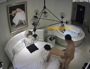 Spy webcam in motel apartment recorded asian duo humping