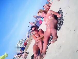 Kinky Cougars Ravaged By Strangers At Naturist Beach Hidden
