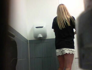 Young department store Toilet hidden cam